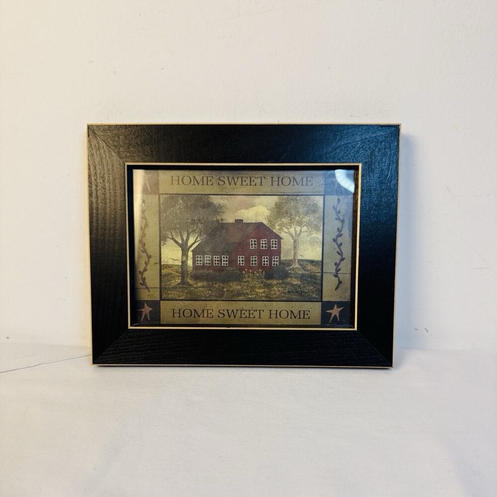 Billy Jacob’s Home Sweet Home Framed Print Primitive Country Farmhouse Art 5x7